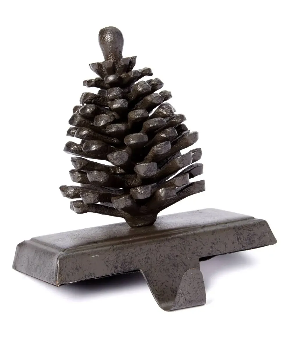 Park Designs Stocking Hanger, Pinecone Iron, Black