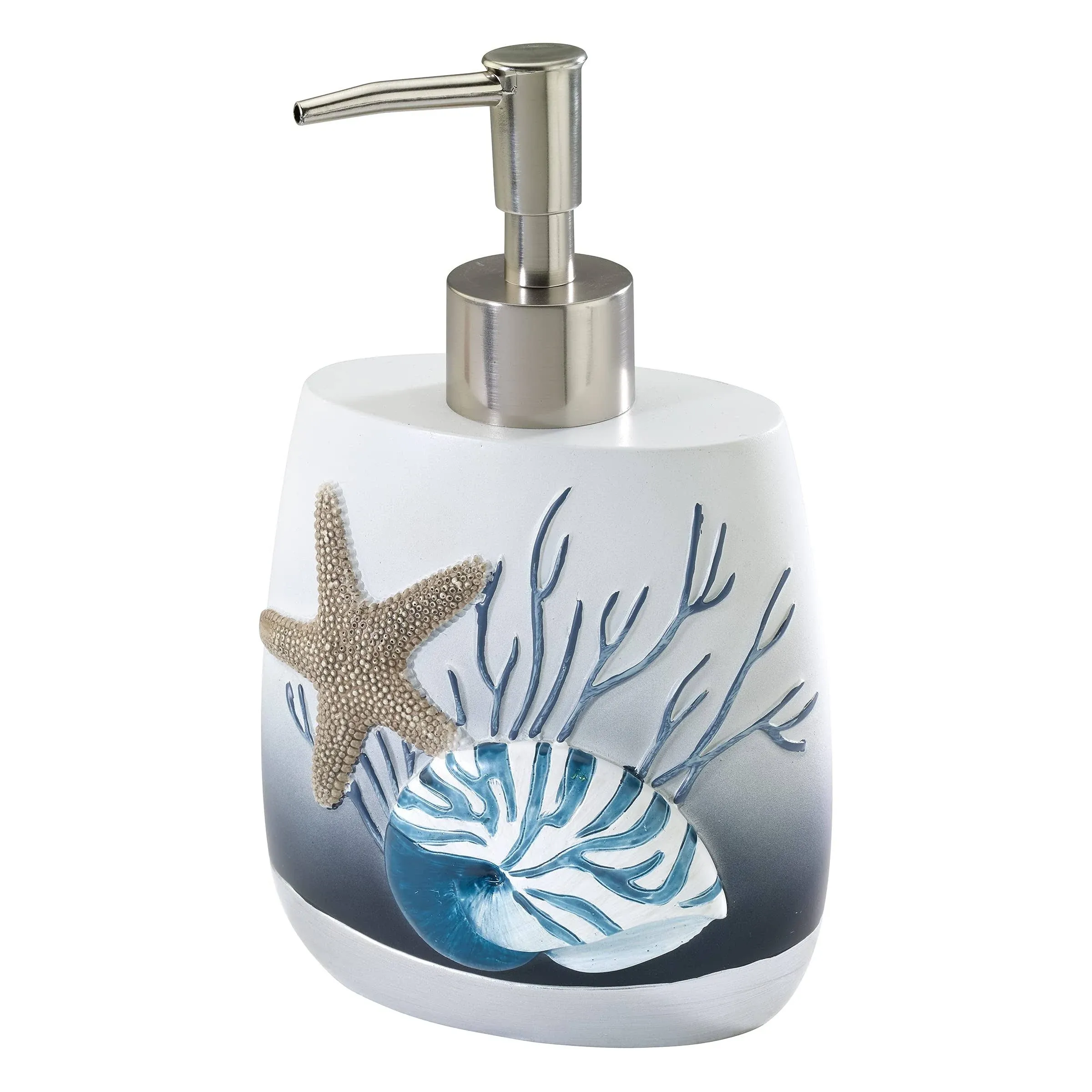 Avanti | Blue Lagoon Ombre Seashells Soap/Lotion Pump - Multi | Realry