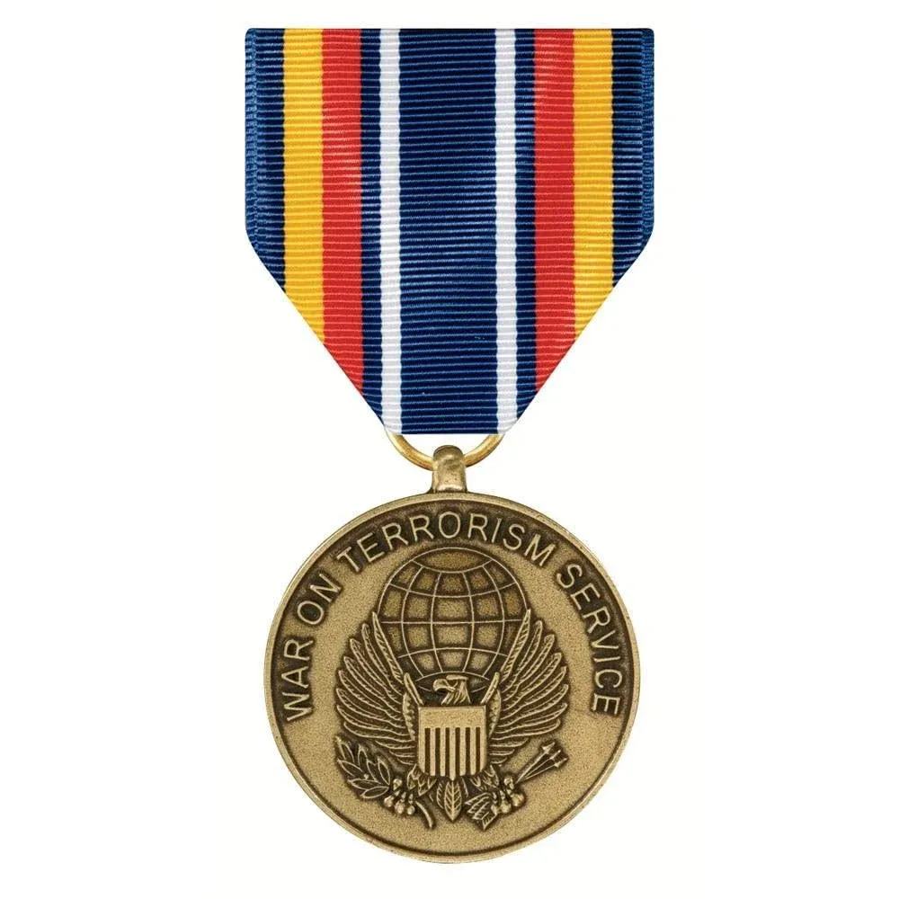 MEDALS OF AMERICA EST. 1976 Global War On Terrorism Service Medal Full Size (GWOT)