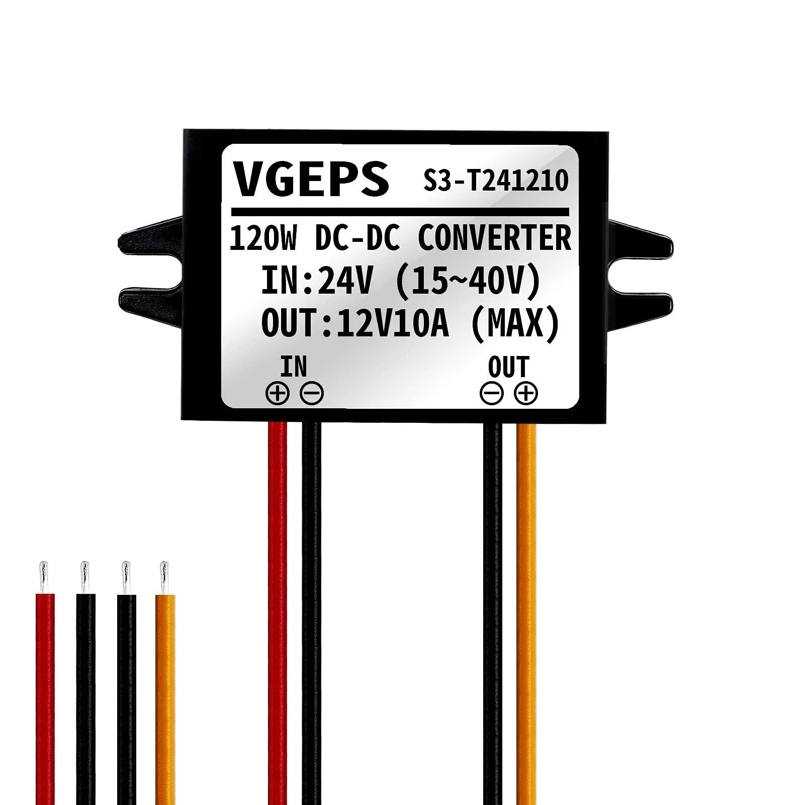 24V to 12V Step Down Converter 15~40Vdc to 12Vdc 0~10A MAX 0~120W Adaptive DC...