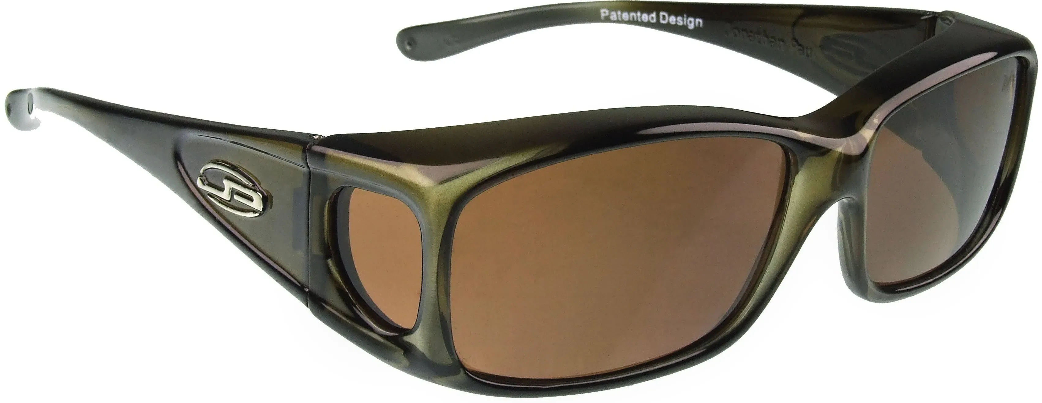 Jonathan Paul Fitovers Eyewear Small Razor in Olive-Charcoal & Amber RZ003A