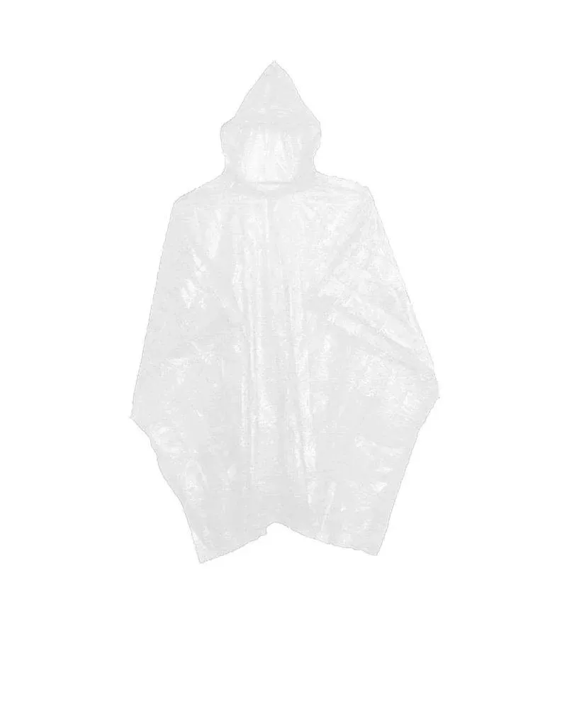 Emergency Disposable Rain Ponchos 8 Colors - (Sold in 5, 10, 30, or 200 Packs)