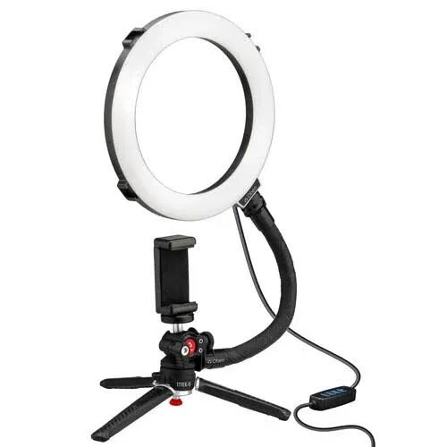 Oben TTVLK-8 Tripod Vlogging Kit with Ring Light (8")