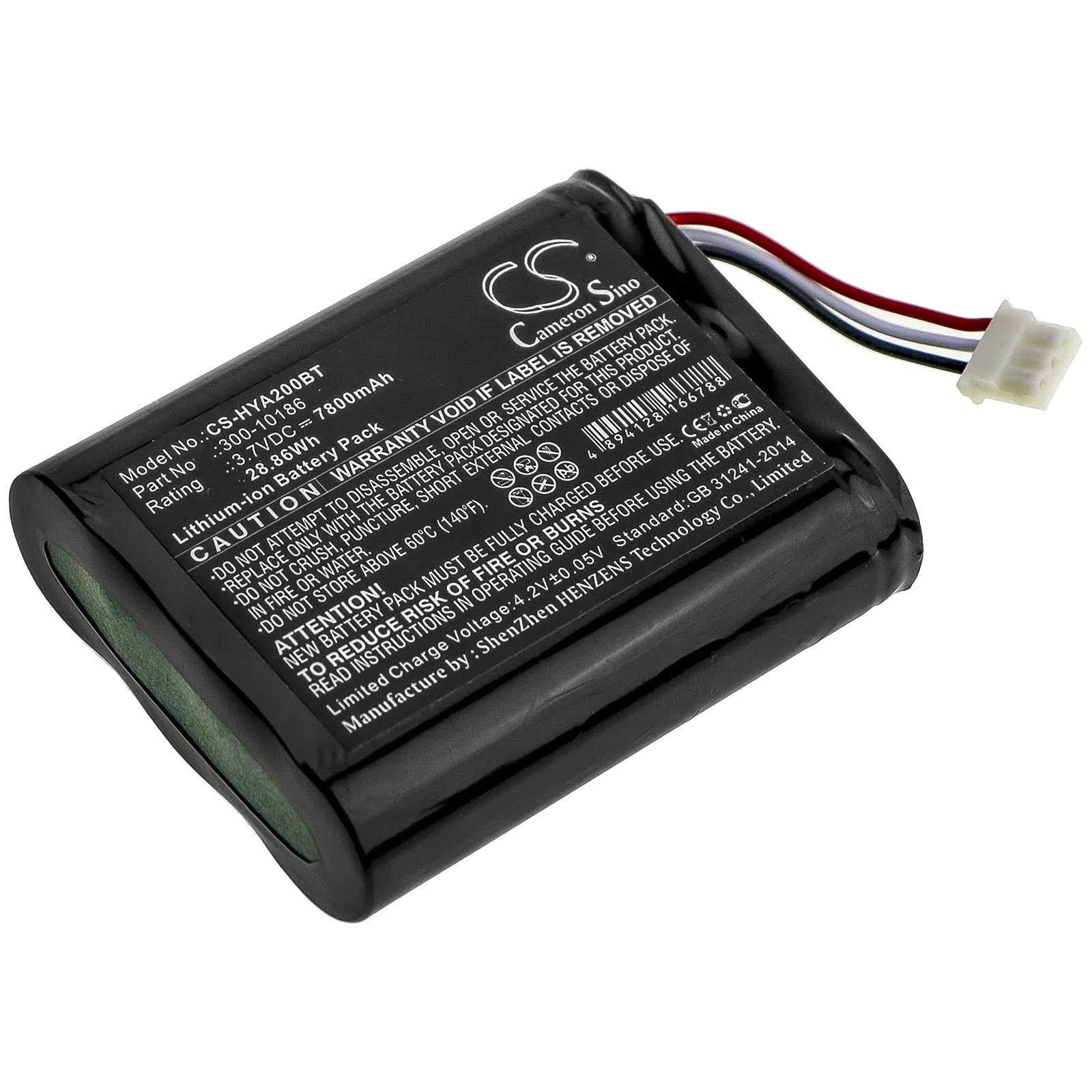 3.7V Li-Ion 7800mAh High Capacity Replacement Battery for ADT Command Smart Security Panel Replacement Battery for ADT ADT7AIO, ADT5AIO and Honeywell Pro 7, AI05-2, AIO7-1, AIO7-2, 300-10186