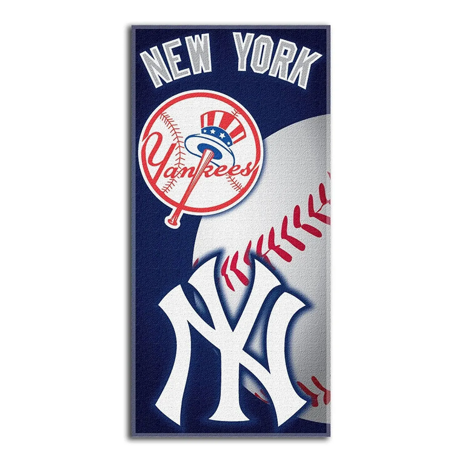 MLB New York Yankees Emblem Beach Towel 28 x 58-Inch