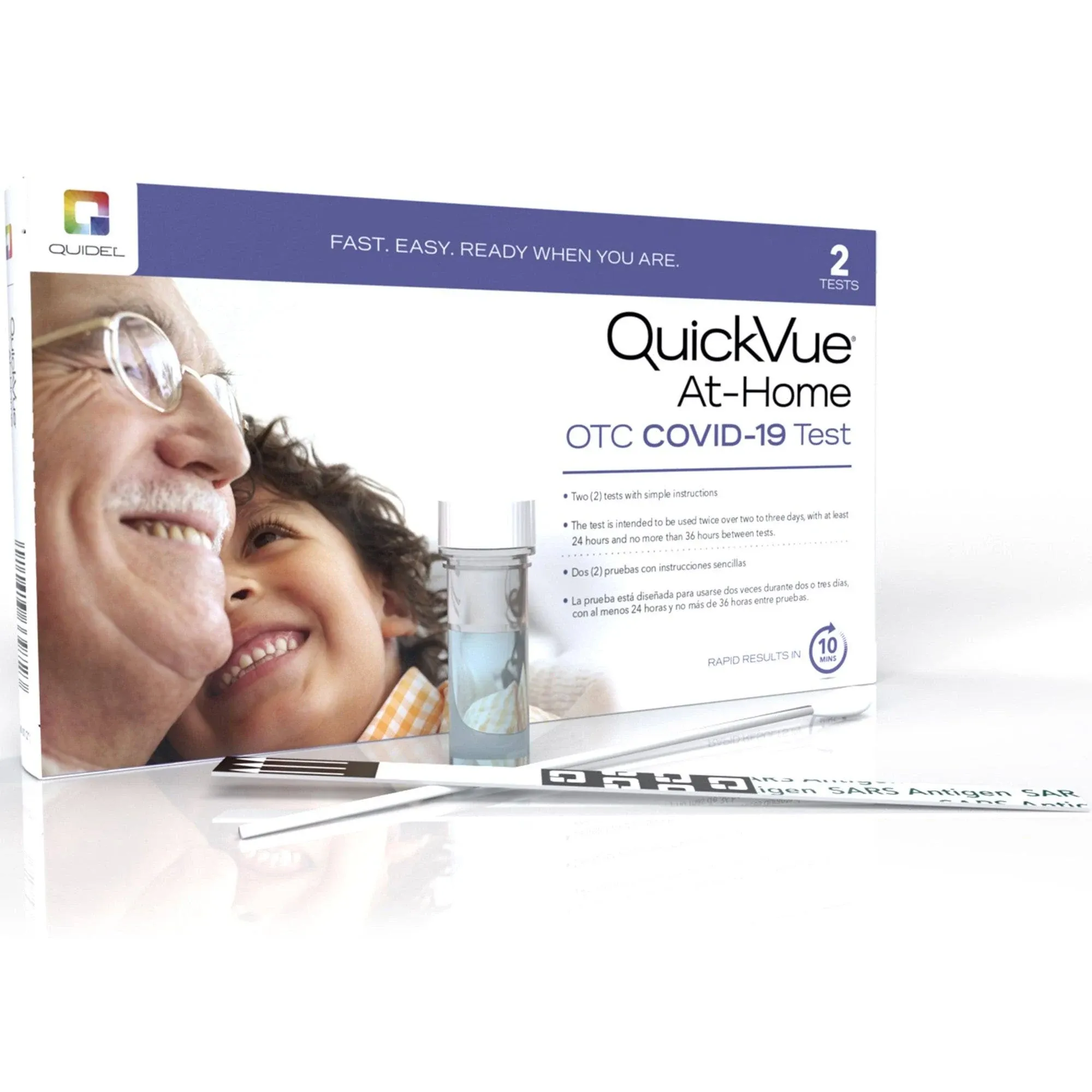 QuickVue At-Home OTC COVID-19, 2 test/kit