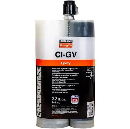 Simpson Strong-Tie CIGV32 - STRUCTURAL Injection Epoxy Gel 32 oz.