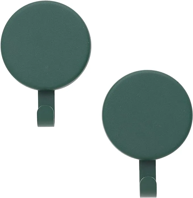 Haute Decor Attract Magnetic Wreath Hanger (Green) - Set of 2 Magnets - for 2 Metal Doors/Surfaces or 1 Single-Pane Glass Door or Window - Holds up to 10lbs.