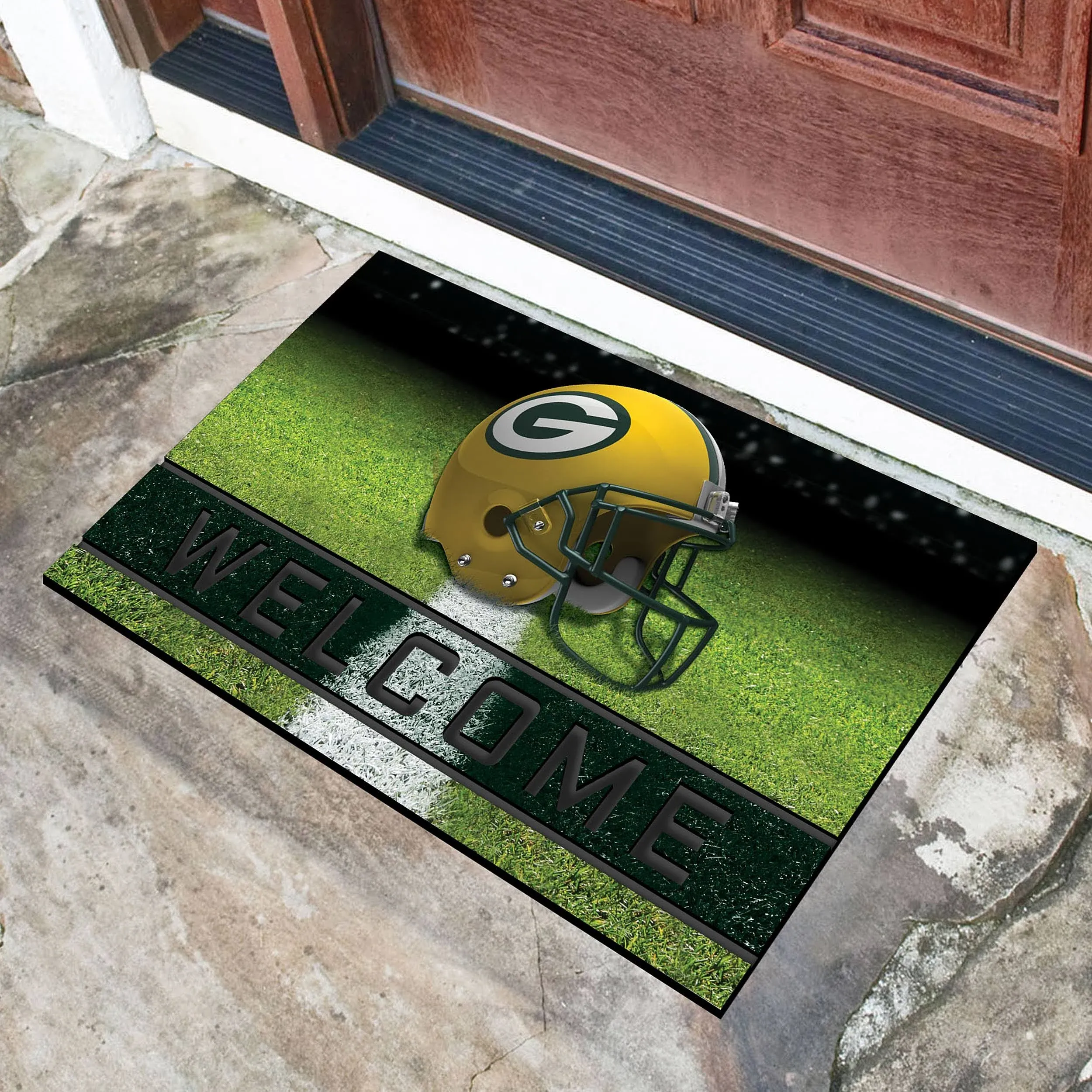 San Francisco 49ers Crumb Rubber Door Mat Welcome