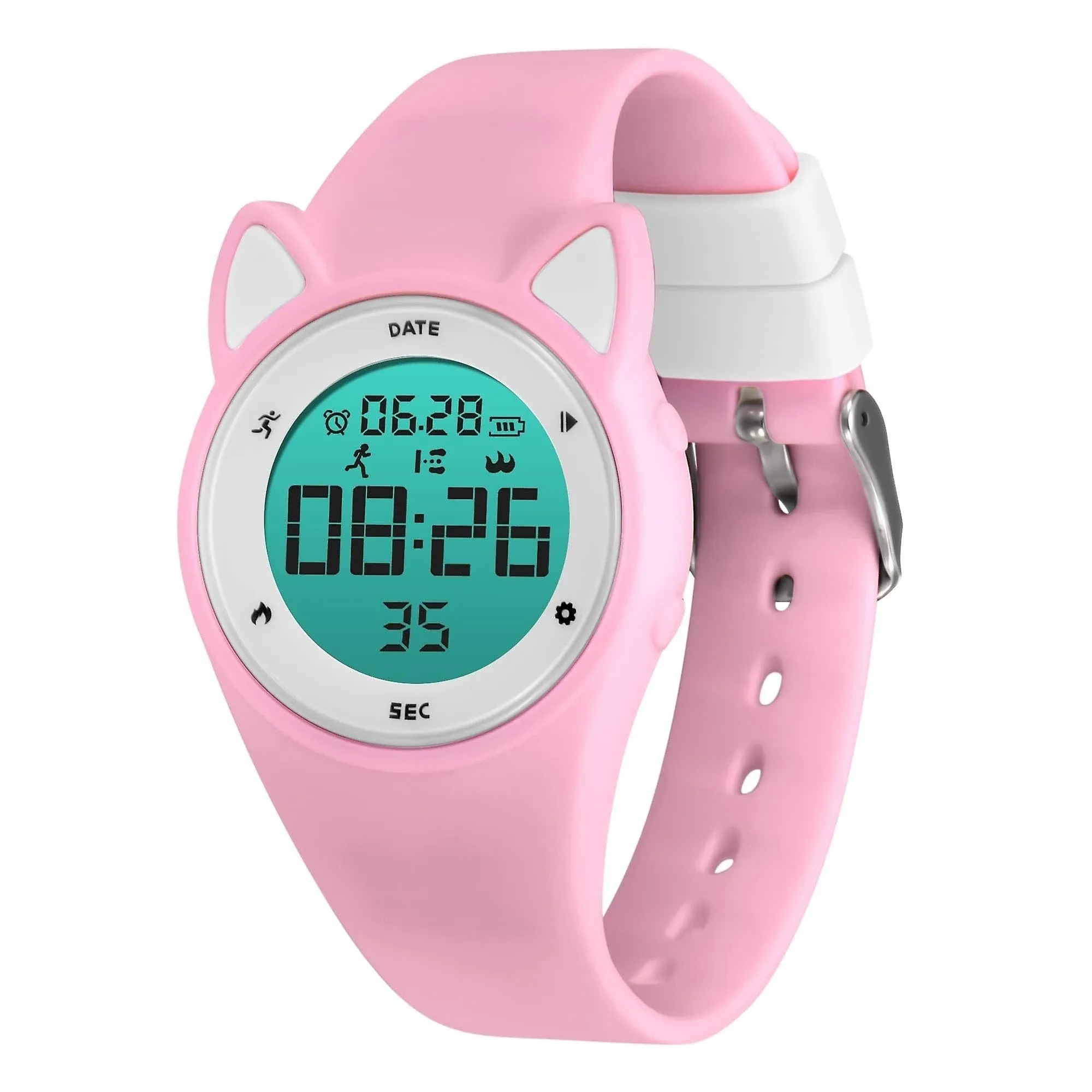 Children Digital Watch Kids Waterproof Sports Watches Fitness Tracker with ...