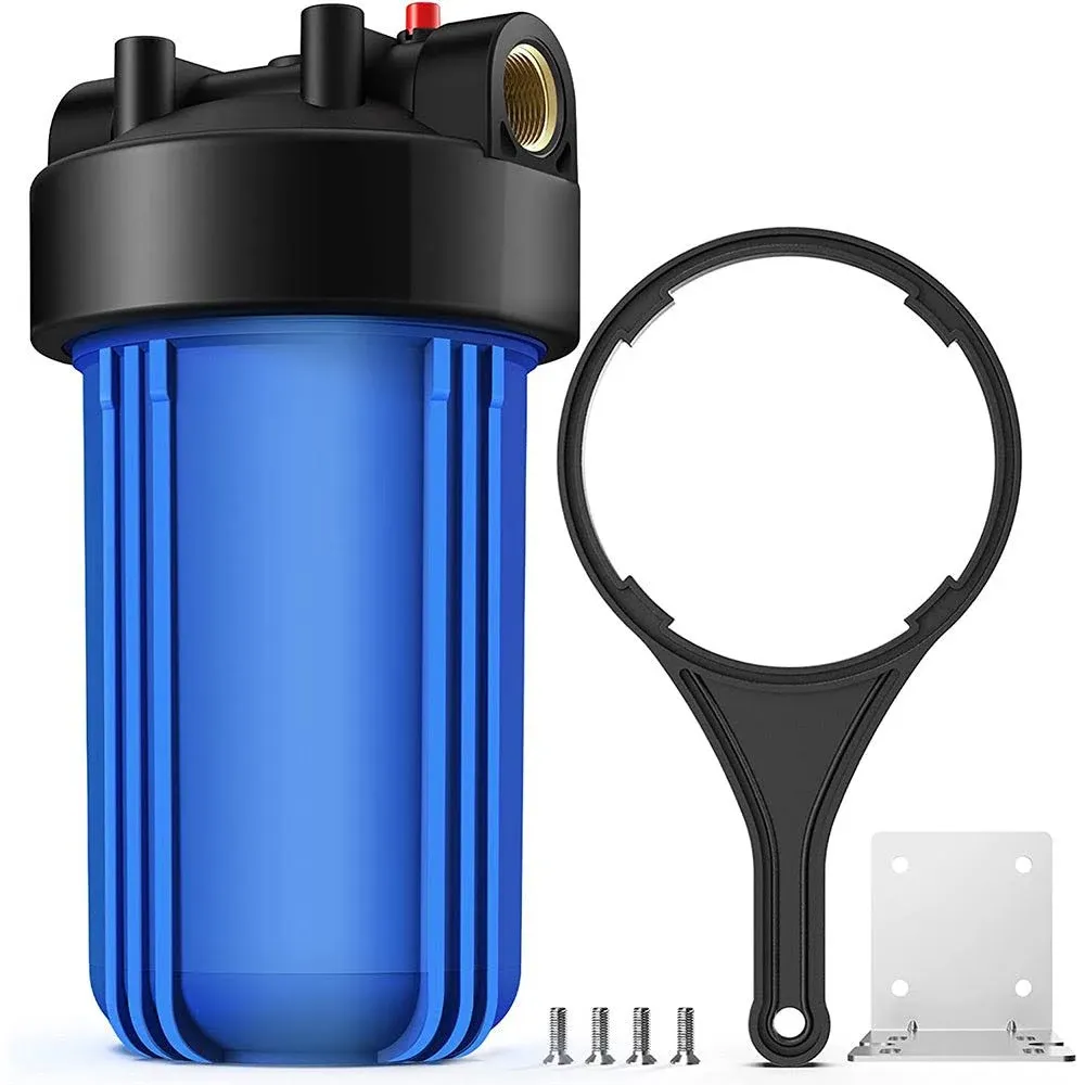 Whole House Big Blue Water Filter Housing for 4.5" x 10" Filtration Cartridge  | eBay