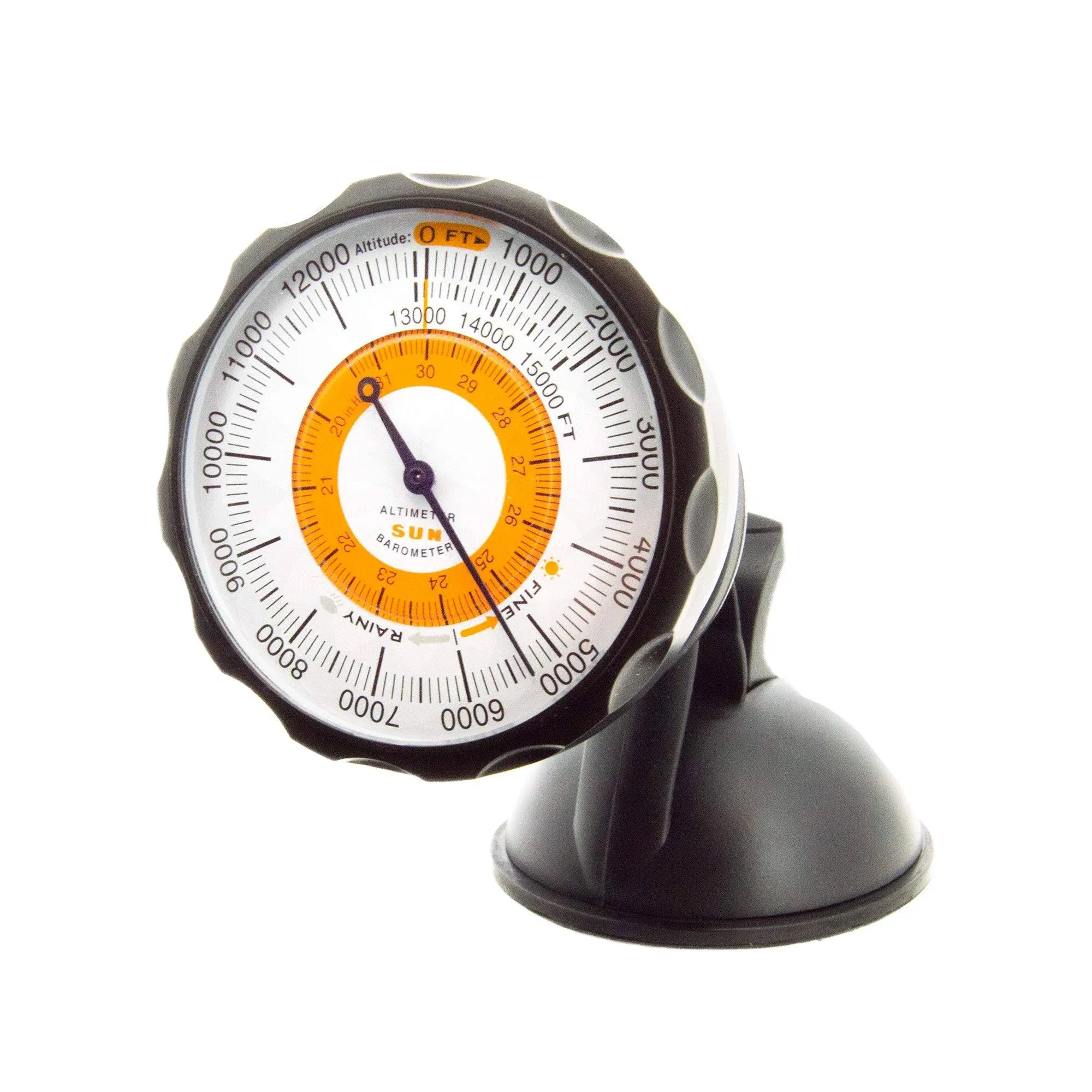 Sun Company AltiPort - Detachable Windshield/Das<wbr/>hboard Altimeter and Barometer