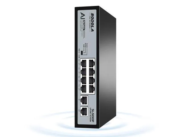 Loocam 8-Port Gigabit PoE Switch