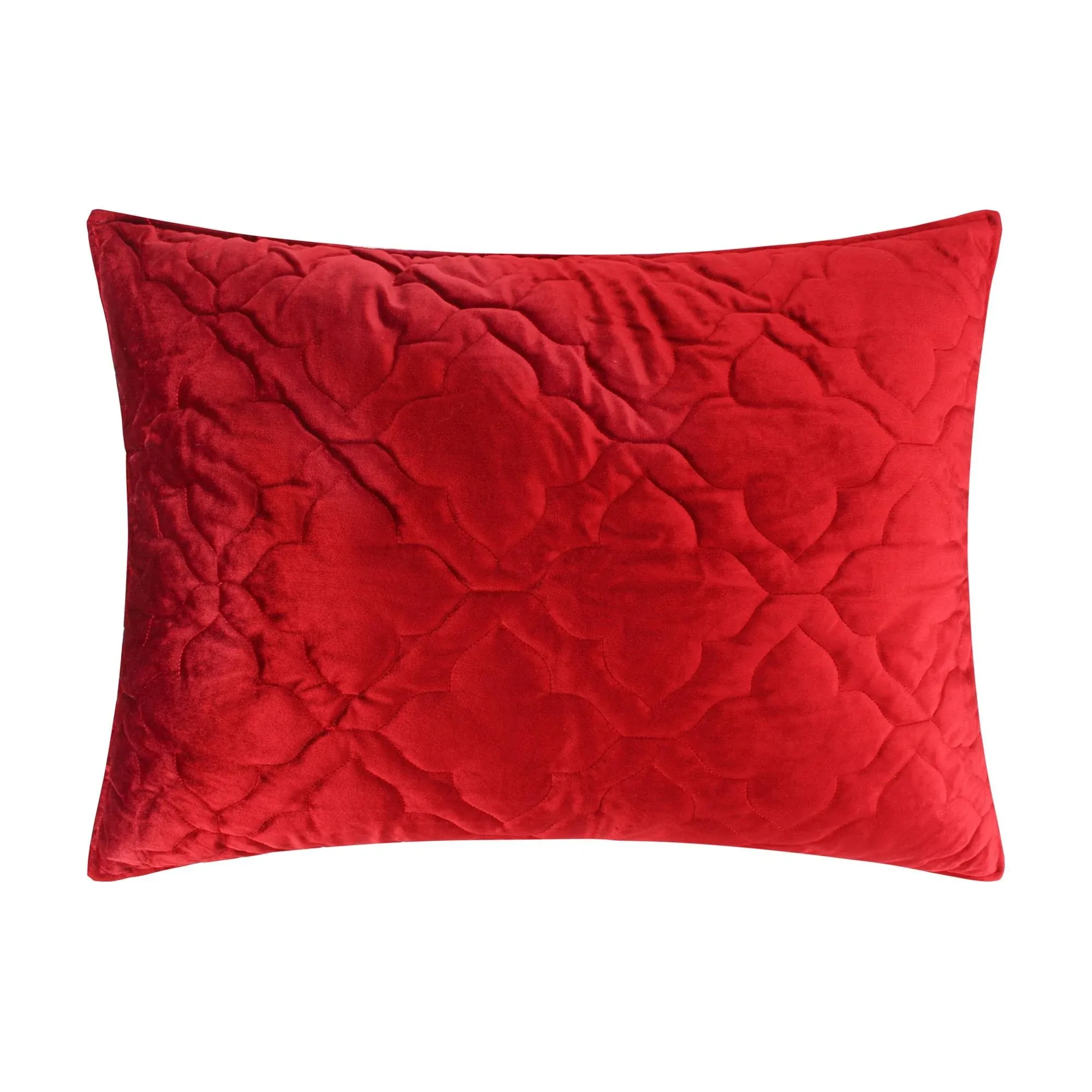 Levtex BH Caserta Velvet Sham, Standard - Red