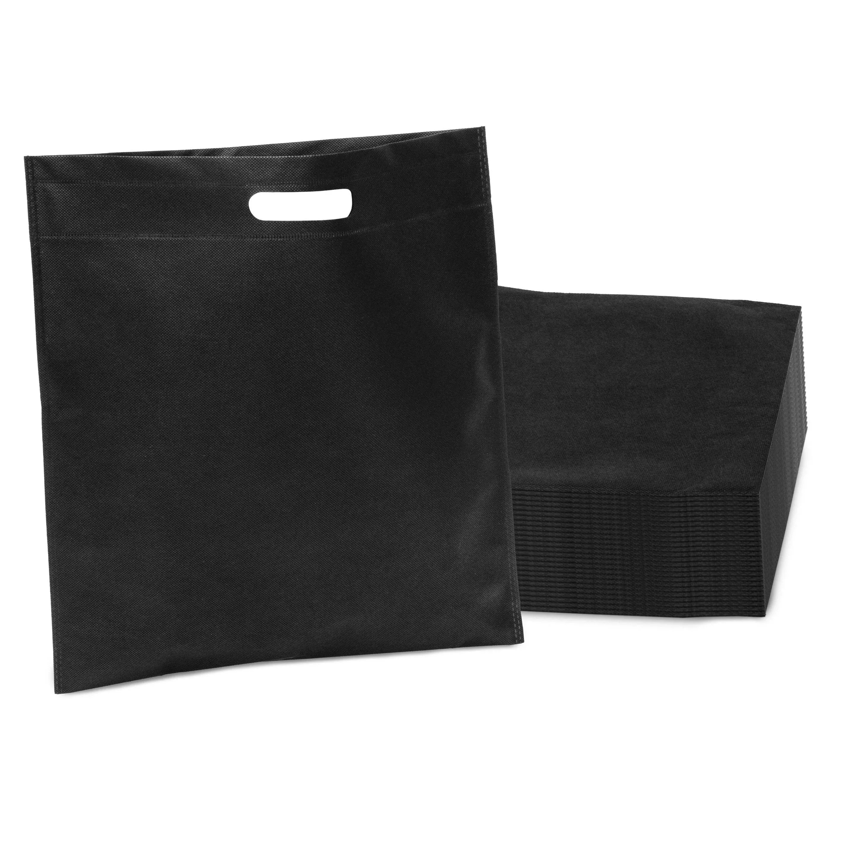 25ct Reusable Bags 25 Pack Reusable Merchandise Bags Bulk with Die Cut Handles ...