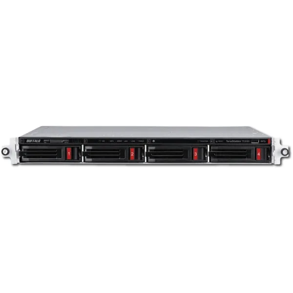 BUFFALO TeraStation TS3420RN0402 2-Bay NAS 4TB (2x2TB) with NAS-Grade Hard Drives Included Rackmount Network Attached Storage