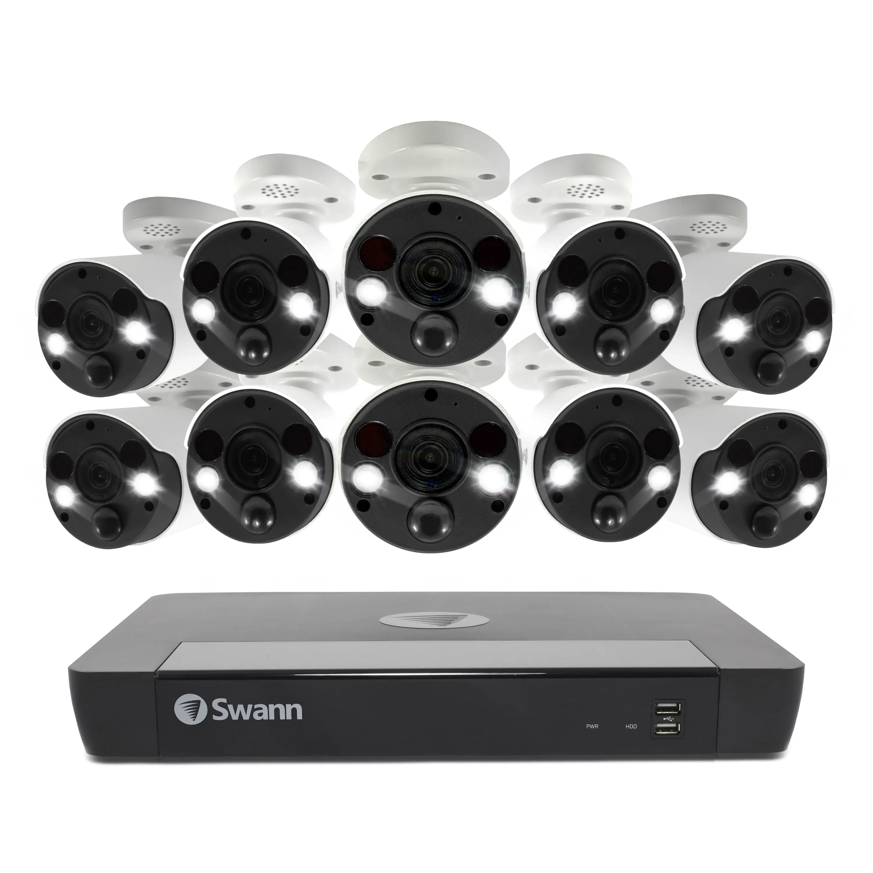 Swann 10 Camera 16 Channel 4K Ultra HD NVR Security System - SWNVK-1686810FB