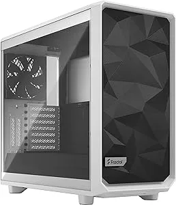 Open Box - Fractal Design Meshify 2 White ATX Flexible Tempered Glass Window Mid Tower Computer Case