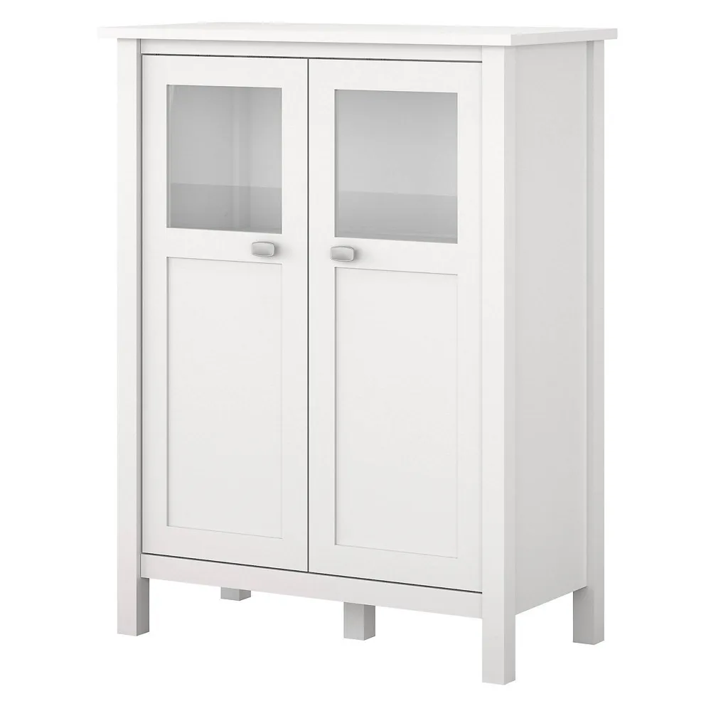 Broadview Bar Cabinet With Wine Storage, White - Transitional - Wine And Bar Cabinets - by Homesquare | Houzz