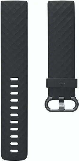 Fitbit Charge 3 &amp; 4 Small Black Genuine Fitbit Accessorie Band FB168ABBKS