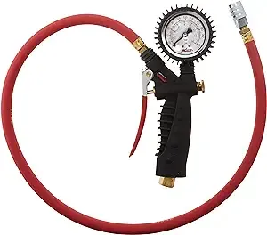 Milton 572A Analog Inflator Gauge with Kwik Grip Safety Chuck