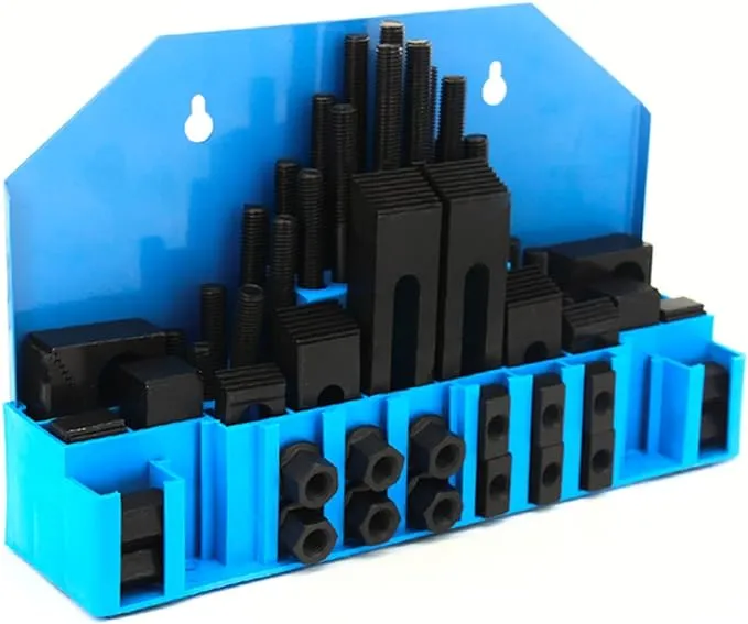 WFLNHB New 58 Pcs Pro-Series 12 T-Slot 38-16 Stud Clamping Kit for Bridgeport Mill