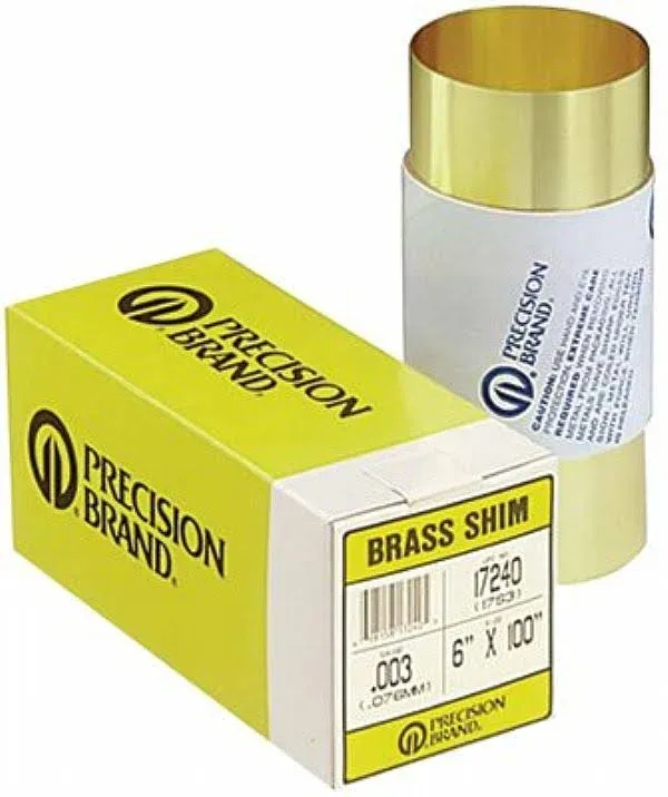 Precision Brand Brass Shim Stock