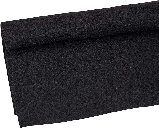 Absolute New CC15BK 15-Feet Long by 4 Feet Wide, 60 Square Feet Black Carpet for