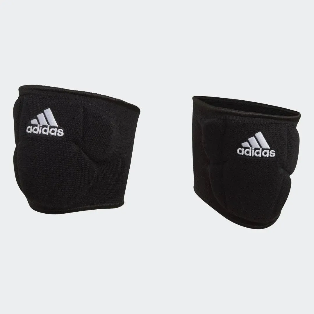 adidas Unisex-Adult Sleek 5 Inch Knee Pad, White/Black, Large