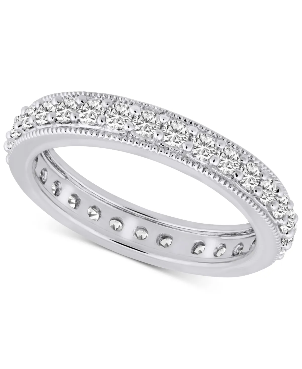 1 CT. T.W. Princess-Cut Diamond Eternity Channel Set Wedding Band in 14K White Gold