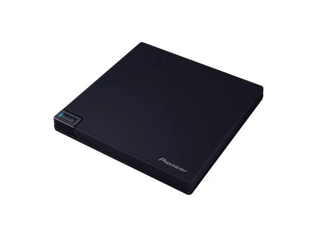 Pioneer Electronics BDR-XD08UMB-S USB 3.2 Gen1 Slim Portable Blu-Ray BD/DVD/CD Writer, Midnight Black