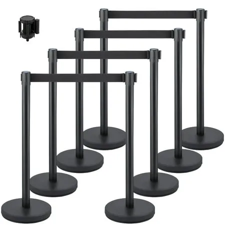 VEVOR Crowd Control Stanchion Set of 8 Pieces