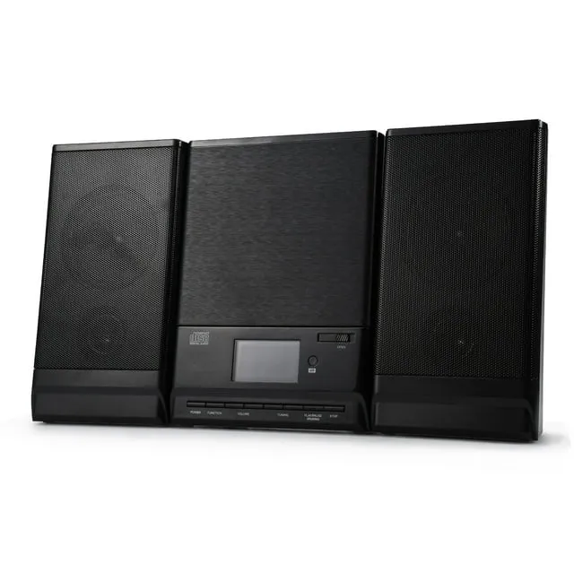 ONN CD Mini Stereo System with Bluetooth Wireless Technology, FM Radio and Remote Control