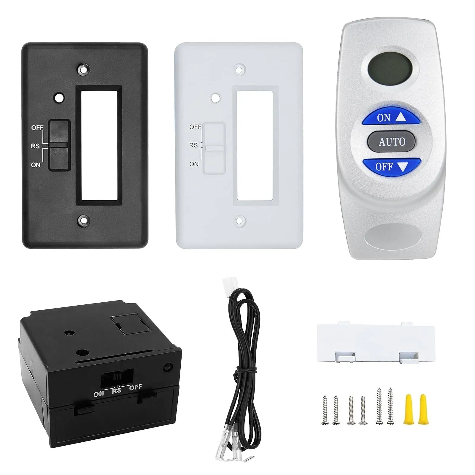 Fireplace Remote Control Kit RCST, On/Off Thermostat LCD Compatible with Ambi...