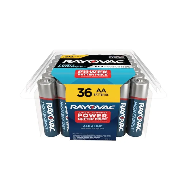 Rayovac High Energy Alkaline AA Batteries (36-Pack)Rayovac High Energy Alkaline AA Batteries (36-Pack)