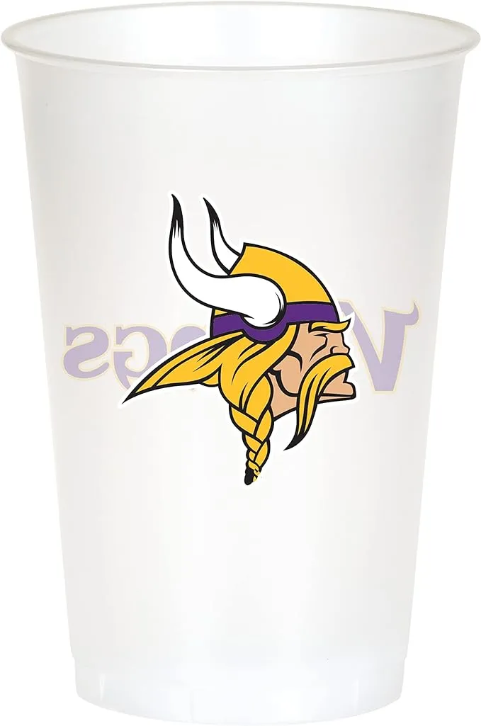 NFL Minnesota Vikings Plastic Cups - 24 Ct.