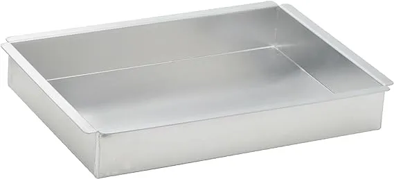 Winco 2-Inch Deep Aluminum Rectangular Cake Pan, 9-Inch by 13-Inch