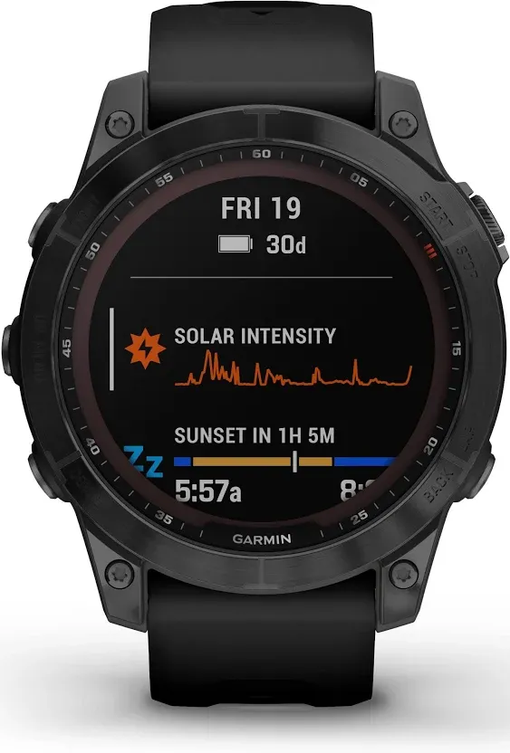 Garmin Fenix 7 Sapphire Solar - Black