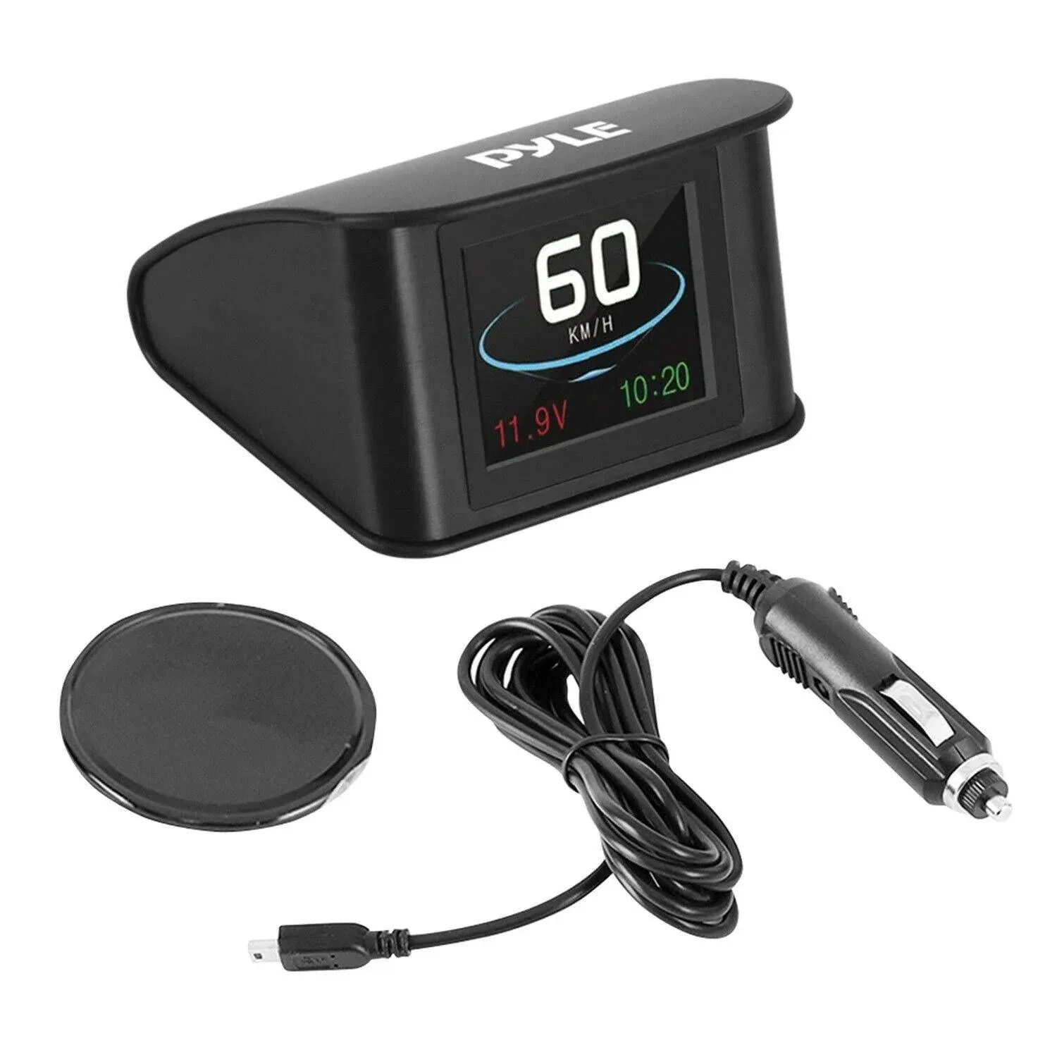 Pyle Heads-Up Display Vehicle Speed &amp; GPS Compass HUD Monitor System PHUD19