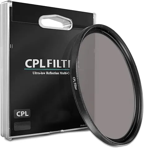 72mm CPL Circular Polarizer Filter for Sony 18-105mm f/4 G OSS E PZ Lens