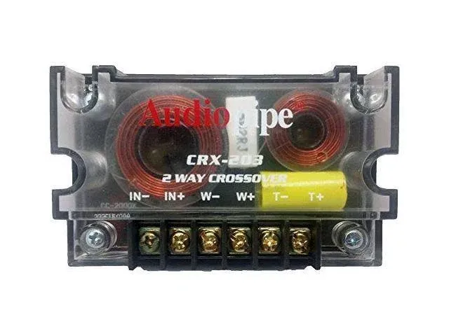 Audiopipe Passive 2 Way Car Audio Crossover Mid-Range and Tweeter 300 Watts Peak