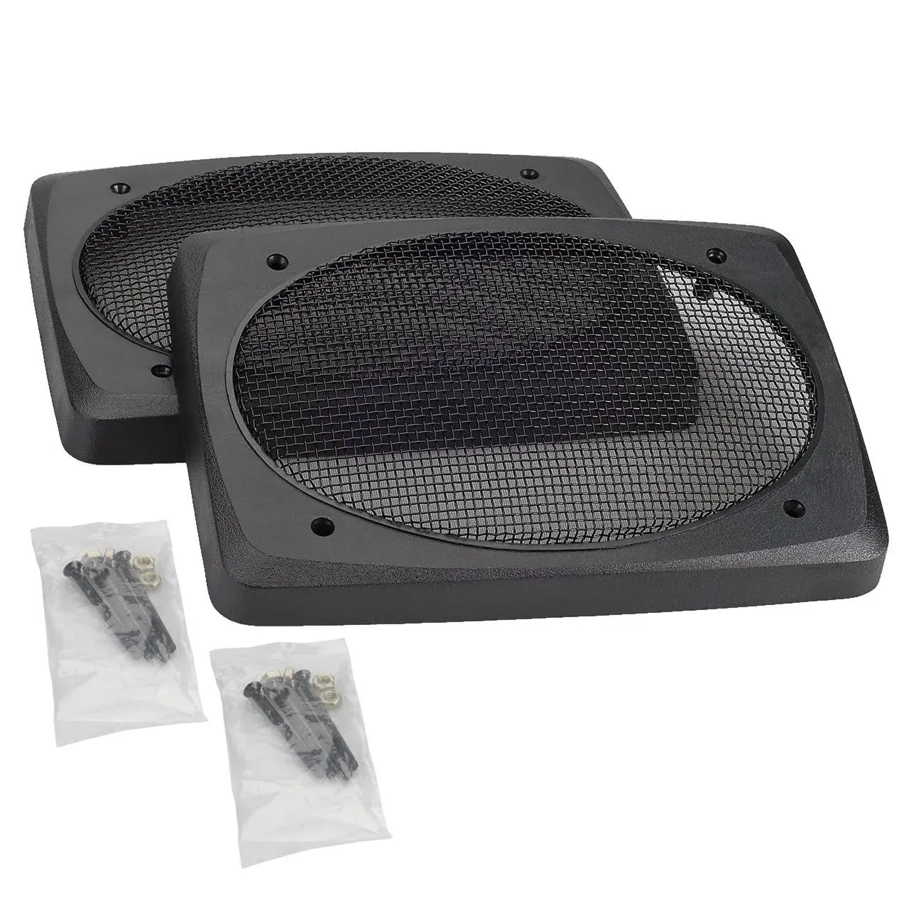 Magnadyne 6"x9" Speaker Grills, Black Wire Mesh, Sold as a Pair