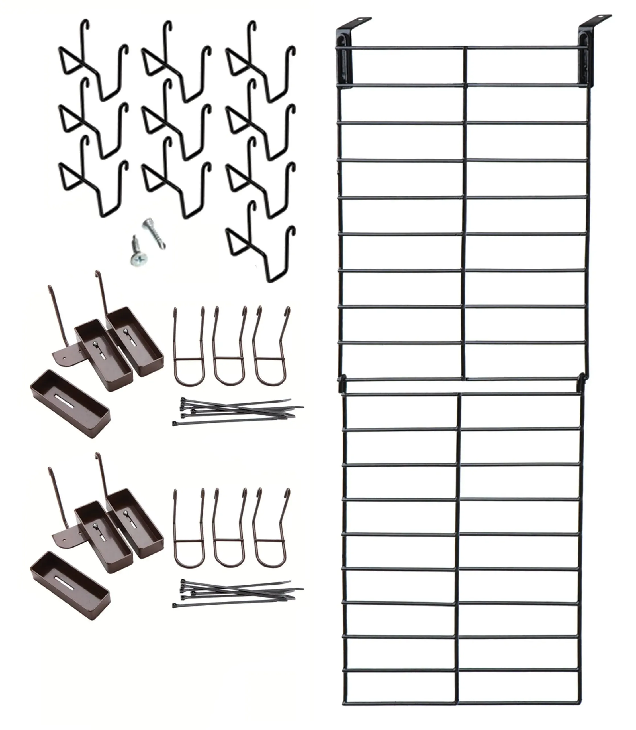 Rack'Em The Maximizer 6 Rifle / 10 Pistol In-Safe Gun Rack (Full Door) Black