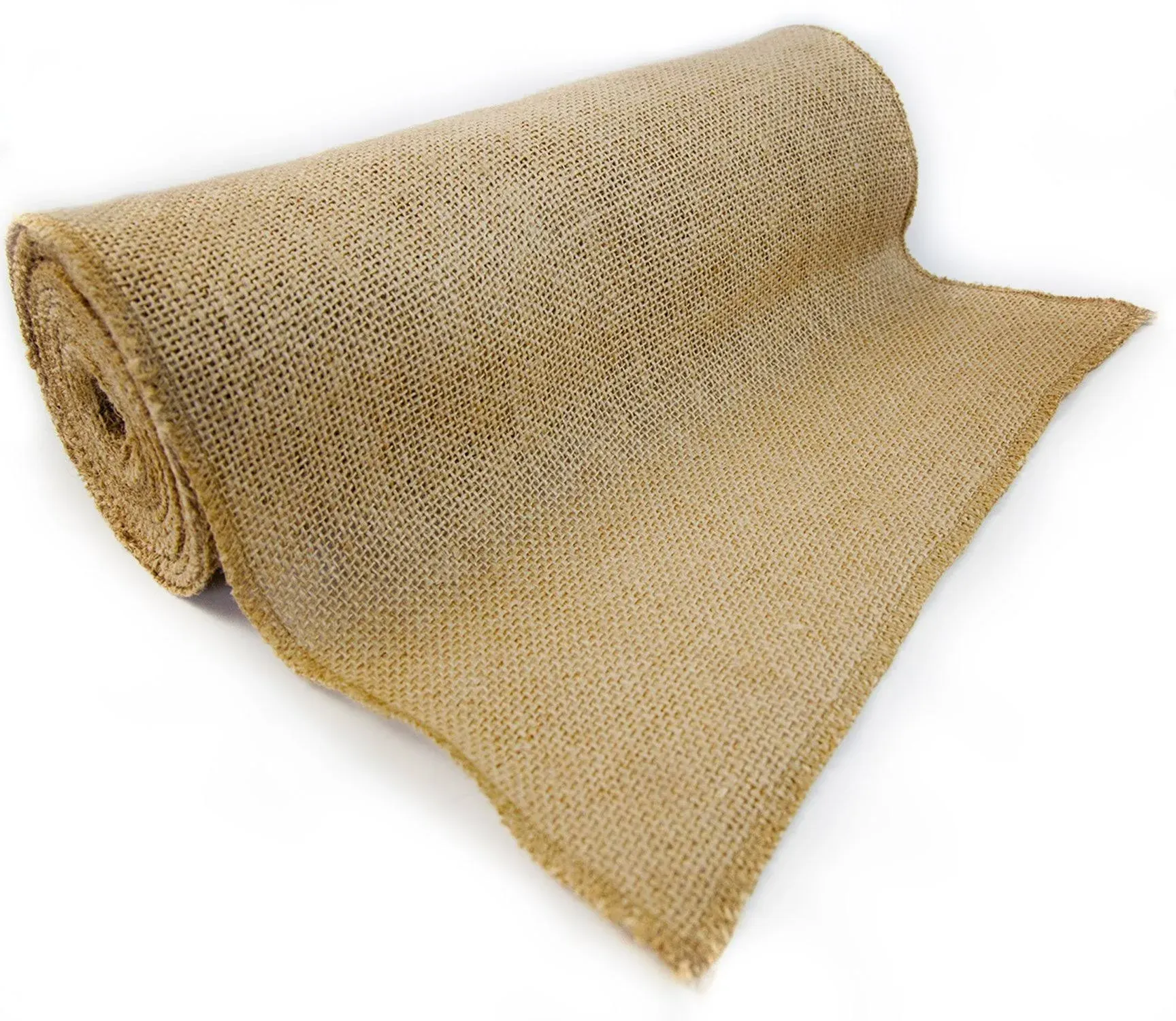 Richcraft 12" x 10yd No-Fray Burlap Roll ~ Long Fabric with Finished Edges ...