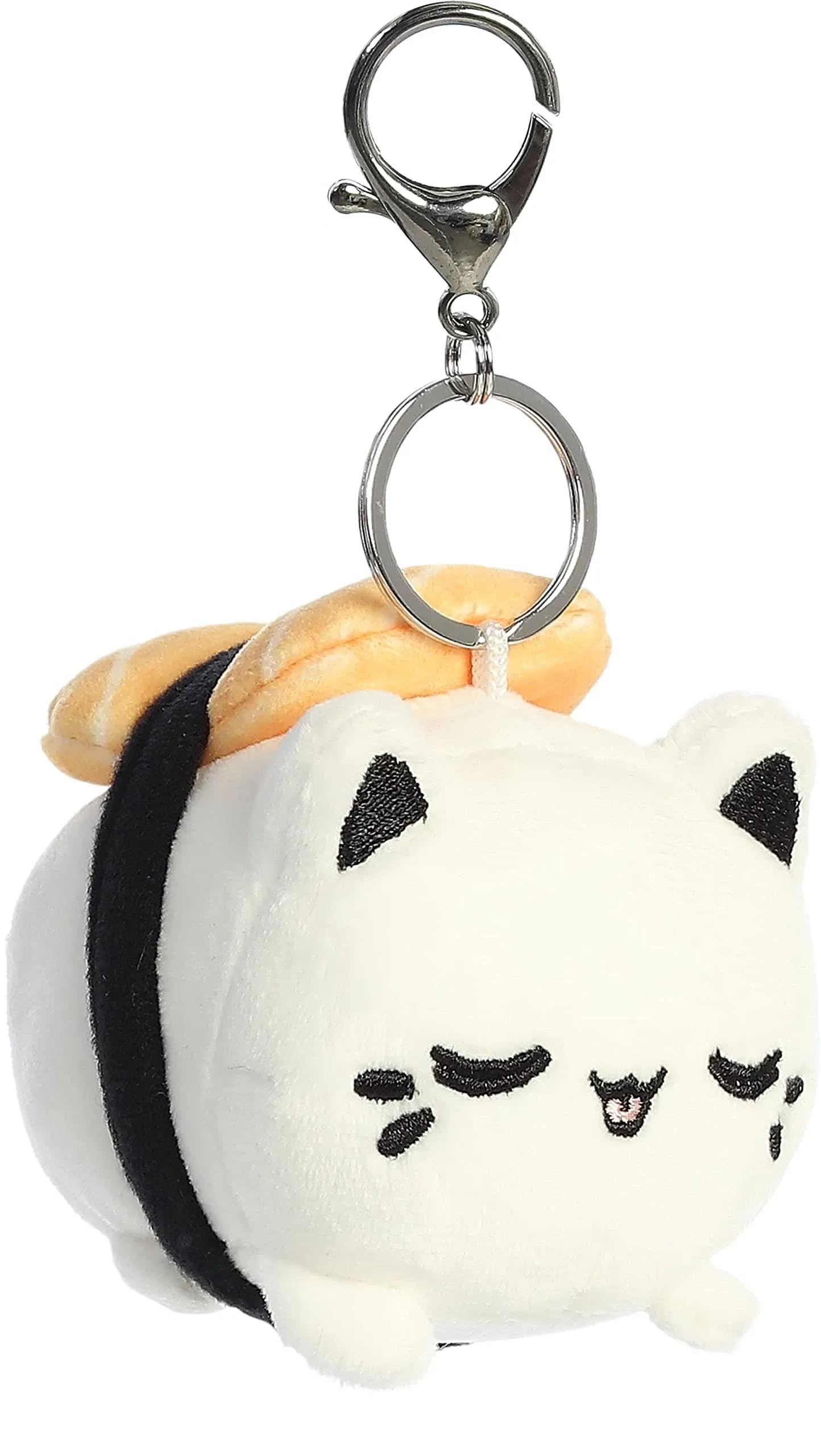 Aurora - Tasty Peach - 3.5&#034; Salmon Sushi Meowchi Keychain