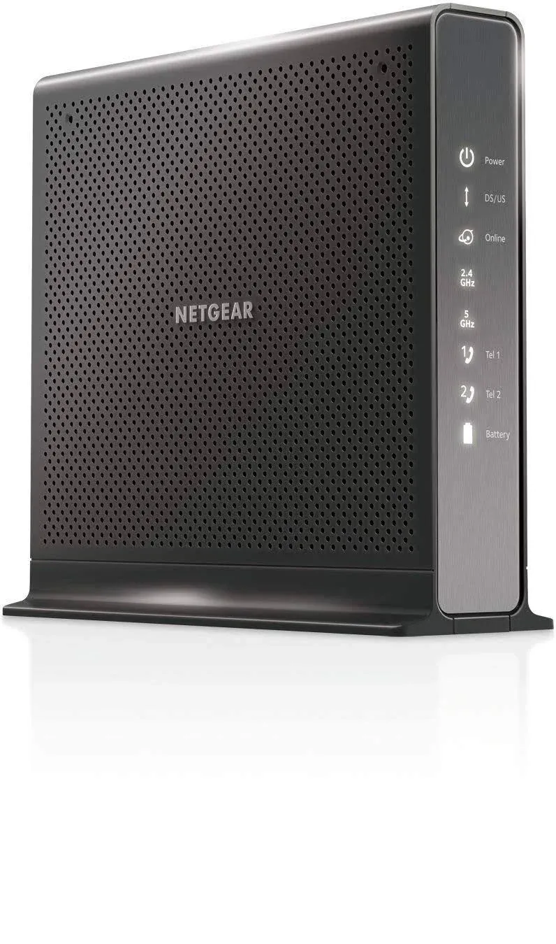 Netgear Nighthawk Cable Modem WiFi Router Combo with Voice C7100V (Renewed)