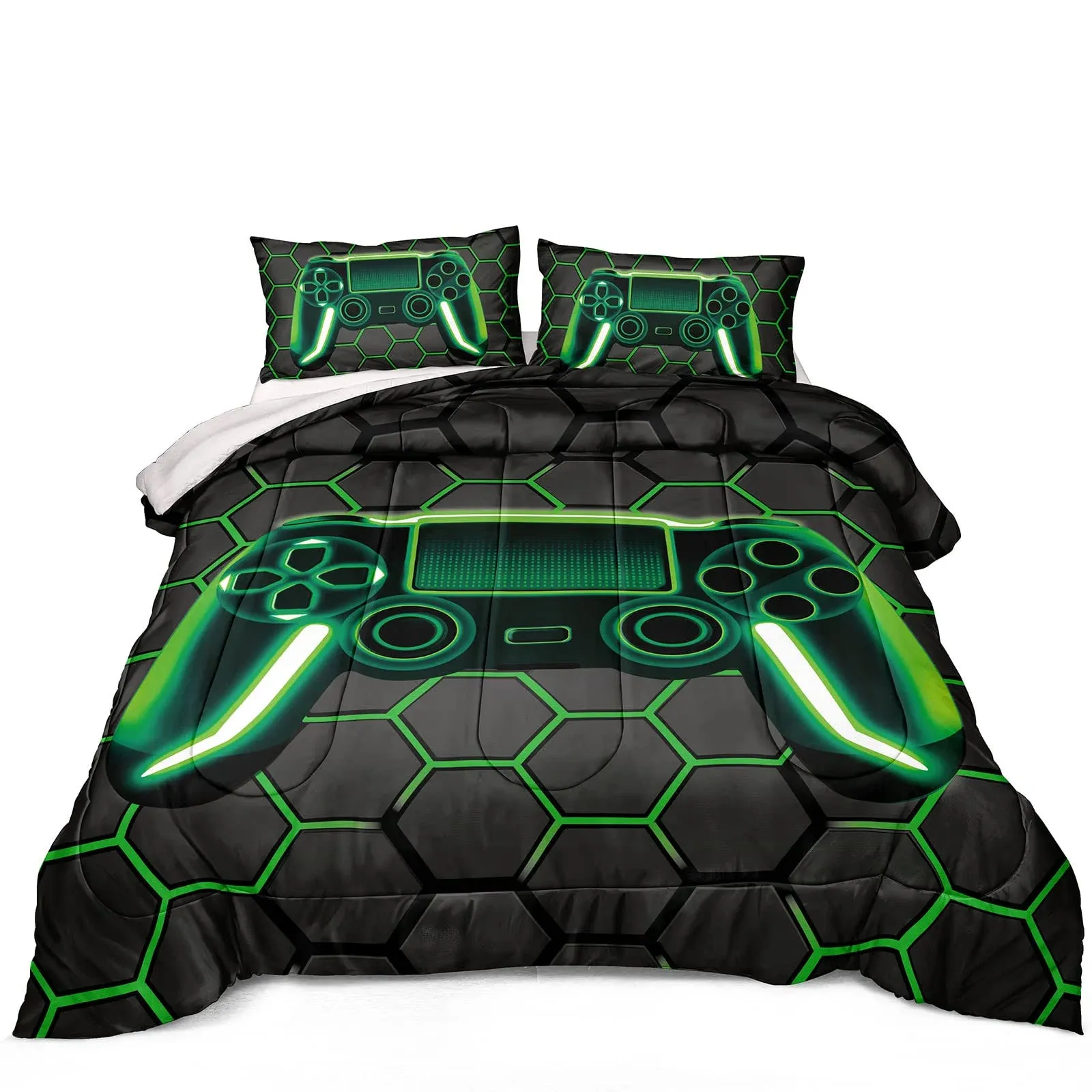 Z.Jian Home Boys Comforter Set,Gaming Bedding for Kids Teen,Game Console ...