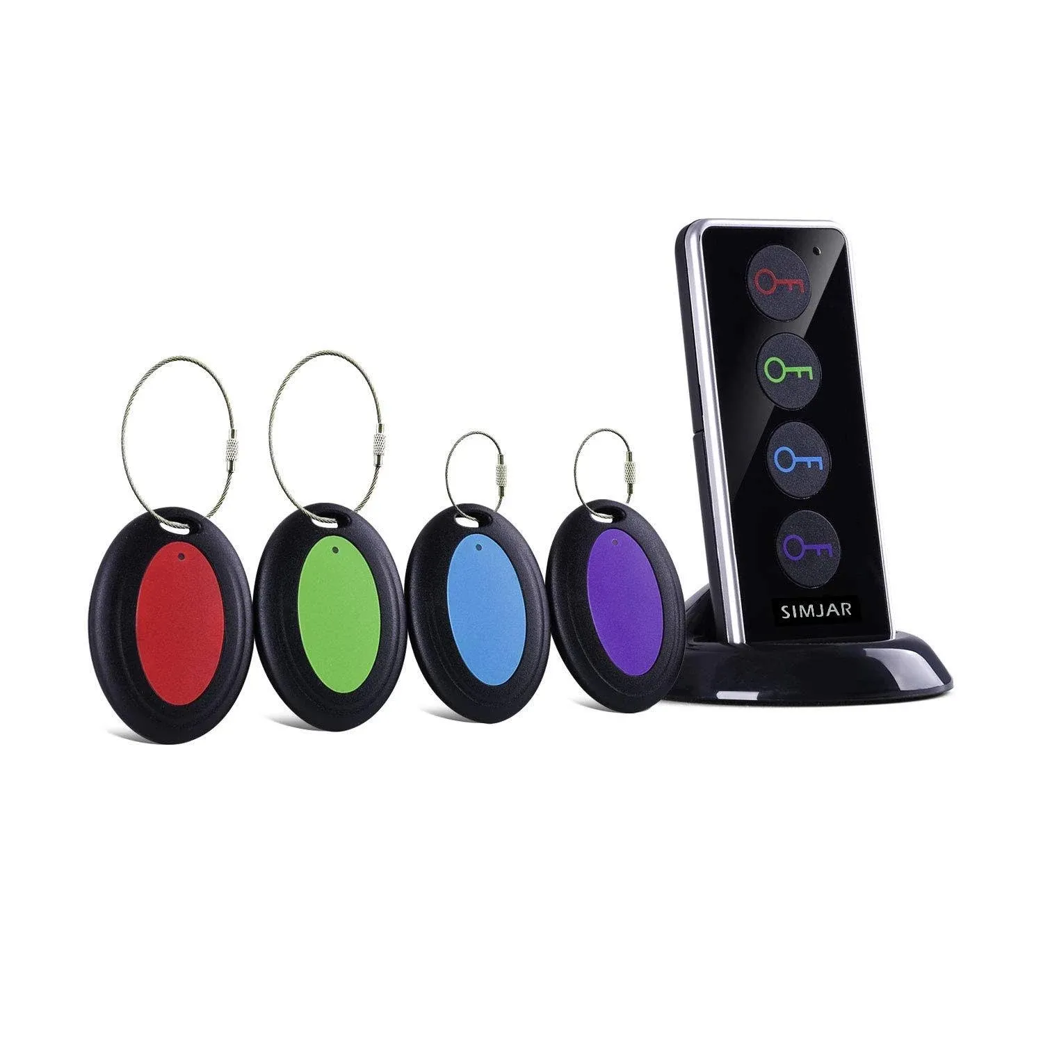 Key Finder with Extra 4 Long Chains & Up to 131ft Working Range in Open Space ...