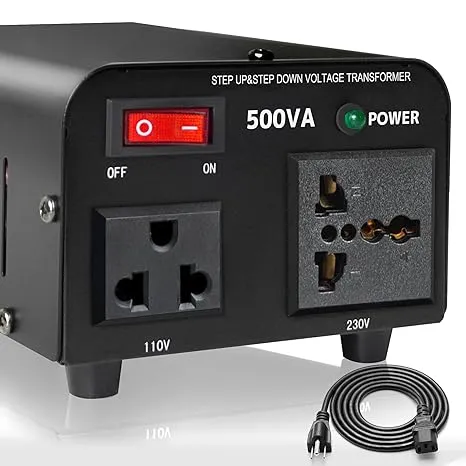 Yinleader 500W Voltage Transformer Power Converter(220V to 110V, 110V to 220V) Step Up/Down Converter 110/120 Volt - 220/240 Volt