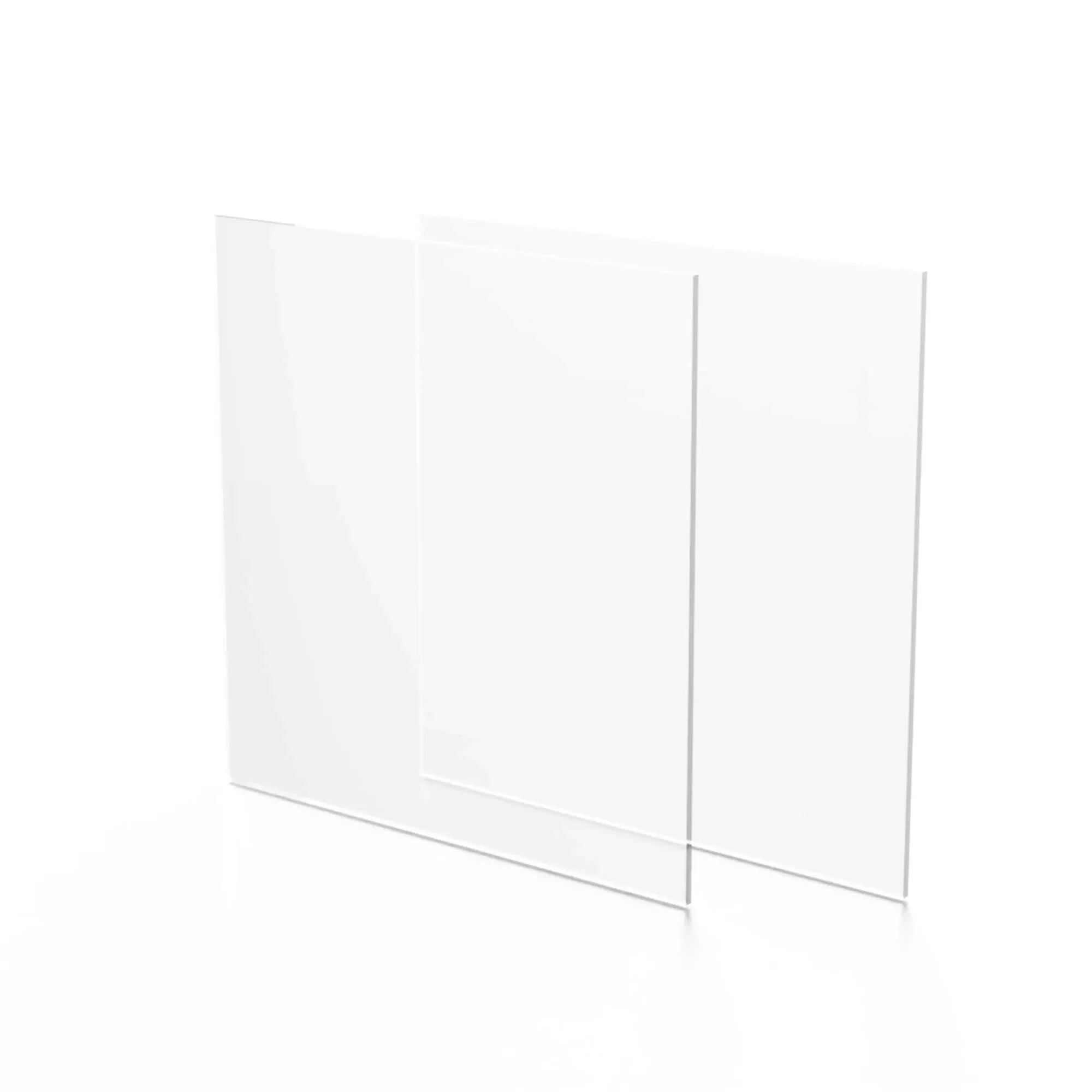 Fab Glass and Mirror Plexiglass 20 in. W x 24 in. L Clear Rectangular Acrylic Sheet 1/8 in Thick Flat Edge Rust Scratch Resistant (Pack of 2) ACR3M20X24RC